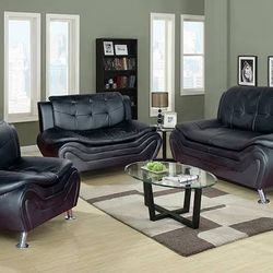BRAND NEW 3 PIECES LIVING ROOM COUCHES SET IN ORIGINAL BOX