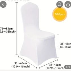 130 White Chair Covers