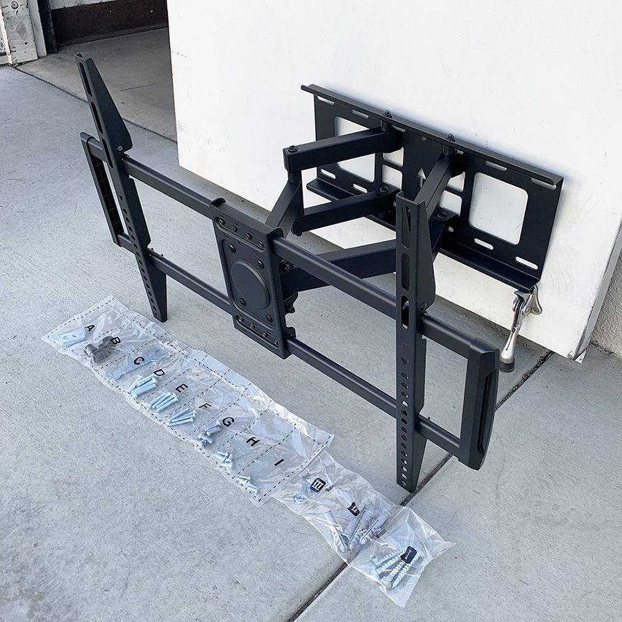 (NEW) $45 Full Motion 37”-75” TV Wall Mount Swivel Tilt VESA 600x400mm, Max Load 110 Lbs
