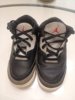 Air Jordan 3 Kids Sneakers Black Cement