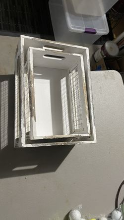 2 Piece Ruatic Wooden Storage Crate