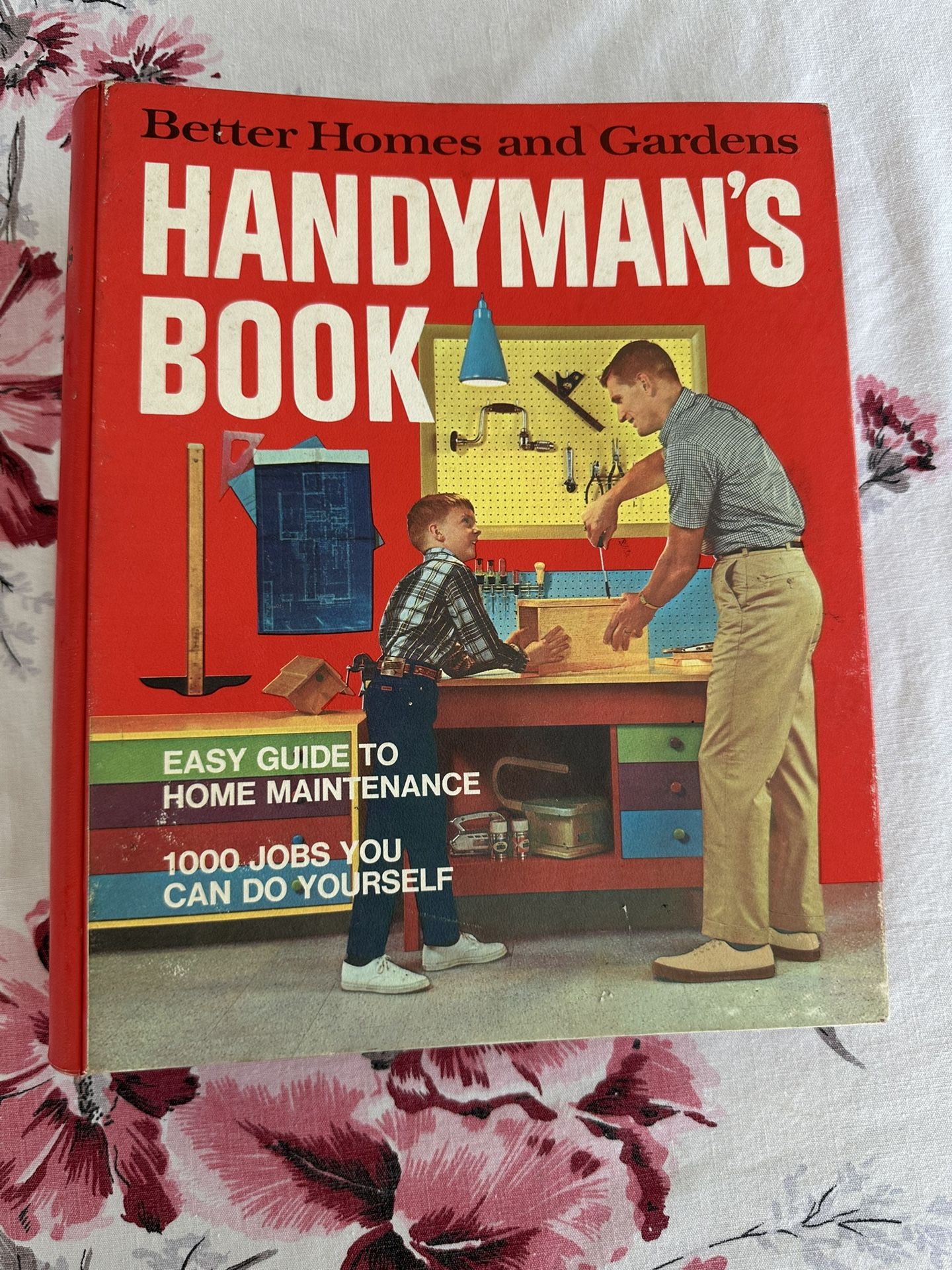 Vintage better homes And gardens 1970 handyman five ring hardback binder book Original 1970 version