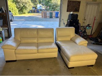 Sectional leather couch