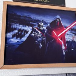 Wooden Star War Kylo Ren Dark side Display