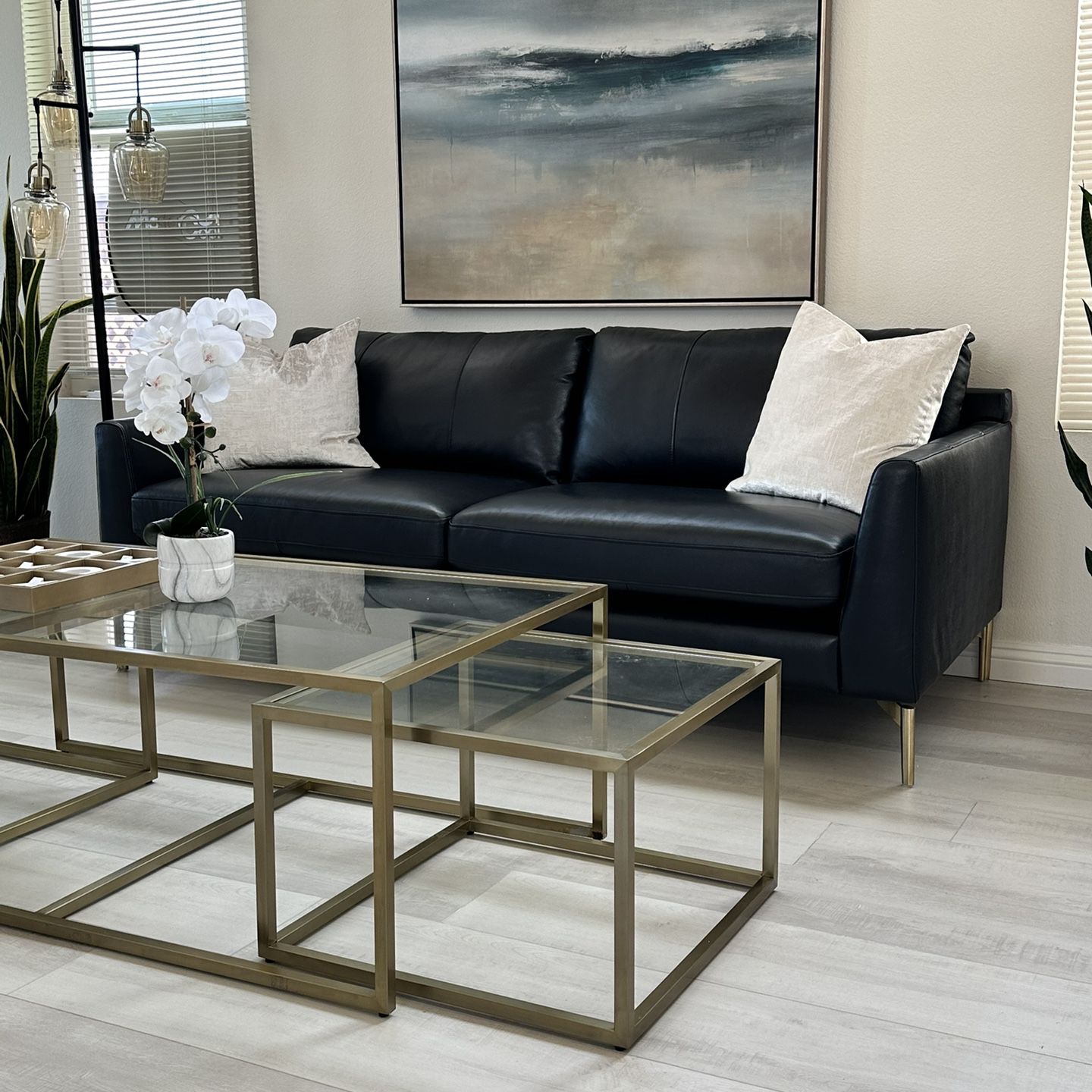 Gold Coffee Table Set (3pc)