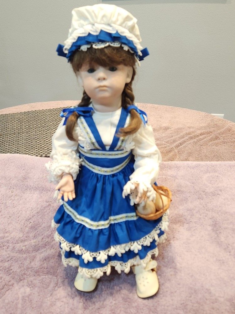 Porcelain Doll..$25.00..No Markings To Show Artist