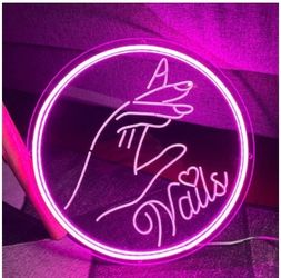 Nails neon sign