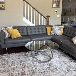 Sectional With Coffee And End Tables