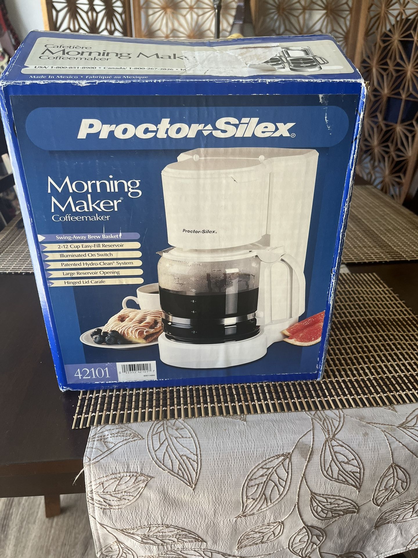 Proctor Silex Morning Maker Coffee Maker With Box