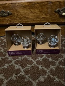 Home Decorators Crystal Ball Finials Set – Curtain Rod Ends