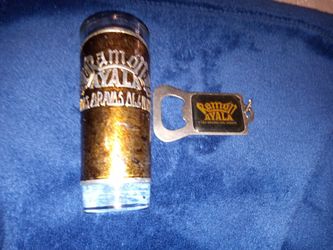 Shot Glass And Bottle Opener
