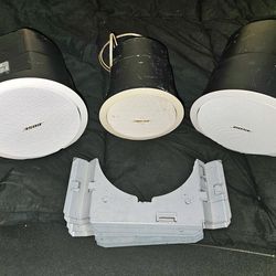 3 Bose Cieling Mount Speakers W/brackets