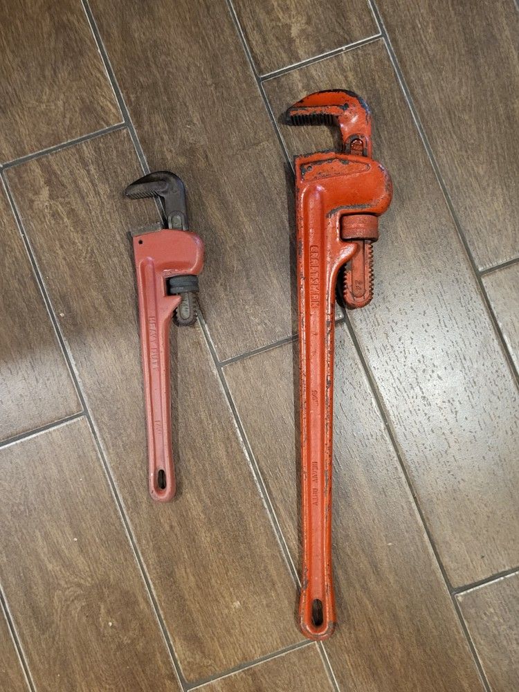 14 and 24 pipes wrenches