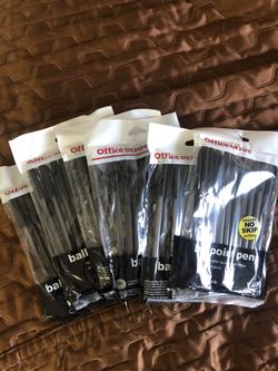 New Ball Point Pens blue and black ink