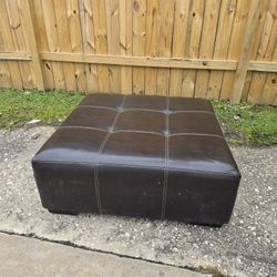 Leather Ottoman - Very Good Condition