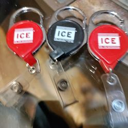 3 Retractable Badge Holders 