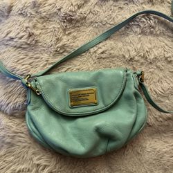 Marc by Marc Jacobs leather teal crossbody bag
