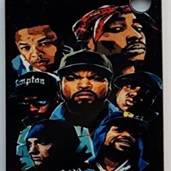 Hip Hop Goats Keychain,  Emenim , Ice Cube, Tupac, Dr. Dre