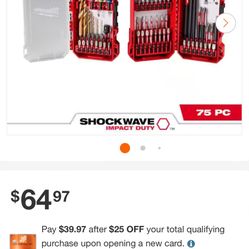 75pc Drill And Drive Set