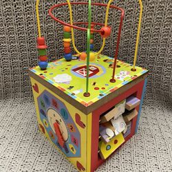 Wooden Baby Activity Cube