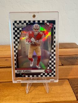 2024 Panini Prizm Ricky Pearsall RC Black White Checker Prizm 49ers