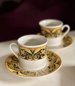 Cup And Saucer Set For 2 