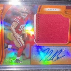 49ers Nick Bosa Rookie Card Autograph And Patch #5
