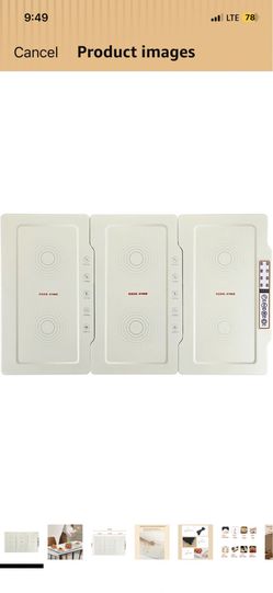 Multifunctional Food Insulation Board, Electric Heating Food Warmer Plate with Folding Design, 35-120℃ 10 Gear Adjsutable and 12H Timing Setting, Idea