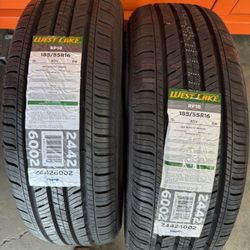 16” tire new westlake 185/55/16 with free installation $180 both