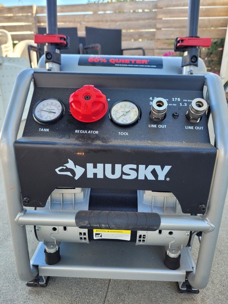 Husky
4.5 Gal. 175 PSI Portable Electric Quiet Air Compressor