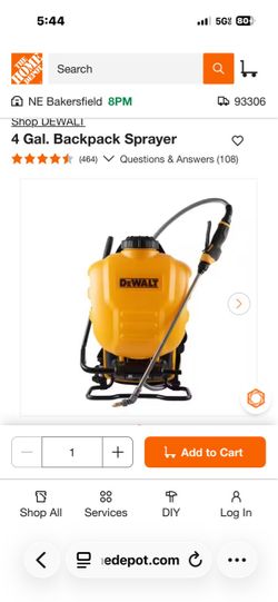 Dewalt Hudson sprayer