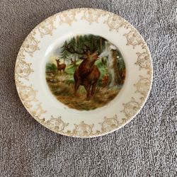 ANTIQUE Moose Plate