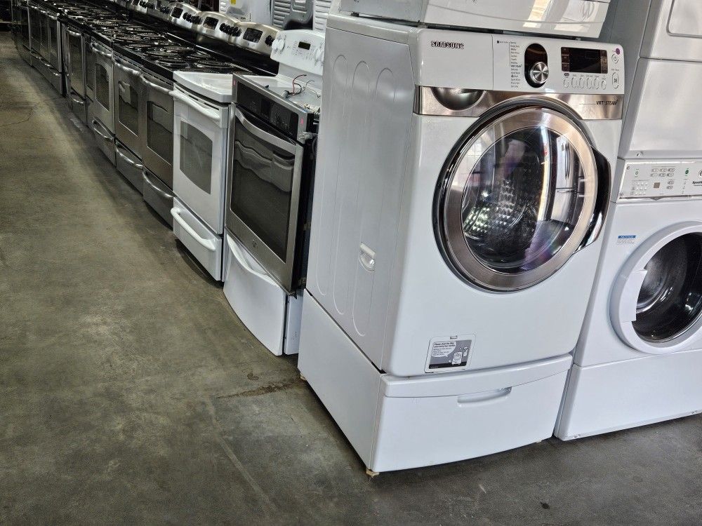 Nice Like Brand New Lightly Used Washer Dryer Fridge Stove Oven Stackable Free Warranty Free Financing Available 90day TO Pay