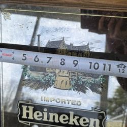  Heineken beer advertising mirror. 