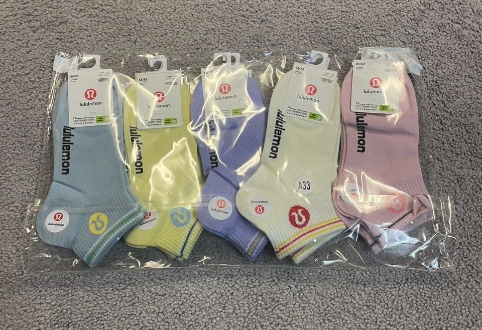 5 Lululemon Ankle Socks Women Medium