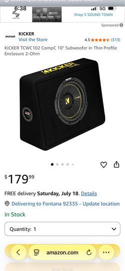 10” kicker sub