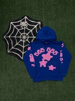 Sp5der Beluga Hoodie Blue
