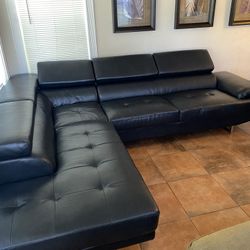 Black Leather Couch