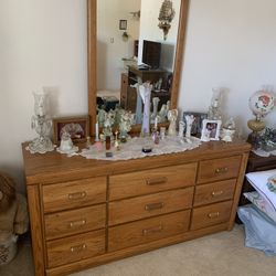 Bedroom Dresser , Dresser With Mirror And Night Stands 