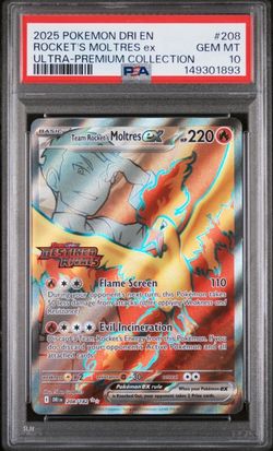 Team Rocket’s Moltres Stamped UPC Card PSA 10