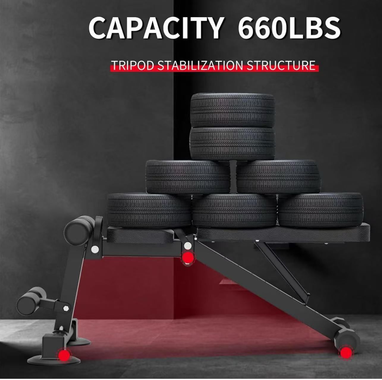 K Kingkang Adjustable Weight Bench Utility Workout Bench for Home