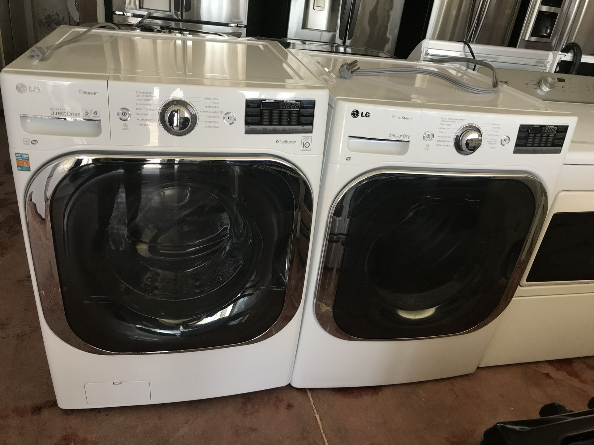 LG Jumbo Sizes Washer And Electric Dryer Used