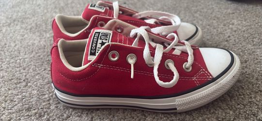 Kids Converse All Star Sneakers – Red – Great Condition (size 2) $10