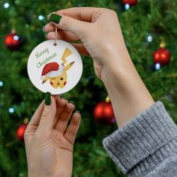 Pokemon Pikachu Holiday Christmas Ornament Stocking Stuffer - 2.76in