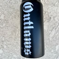 Water Bottle flask custom Decal stickers VARIOUS designs - sports - college - names
