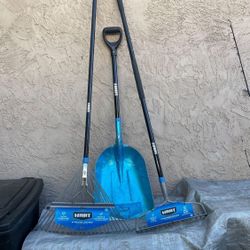 HART Aluminum Scoop Shovel with Fiberglass Shaft and
