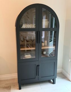 Rounded Arch Cabinet (Black)