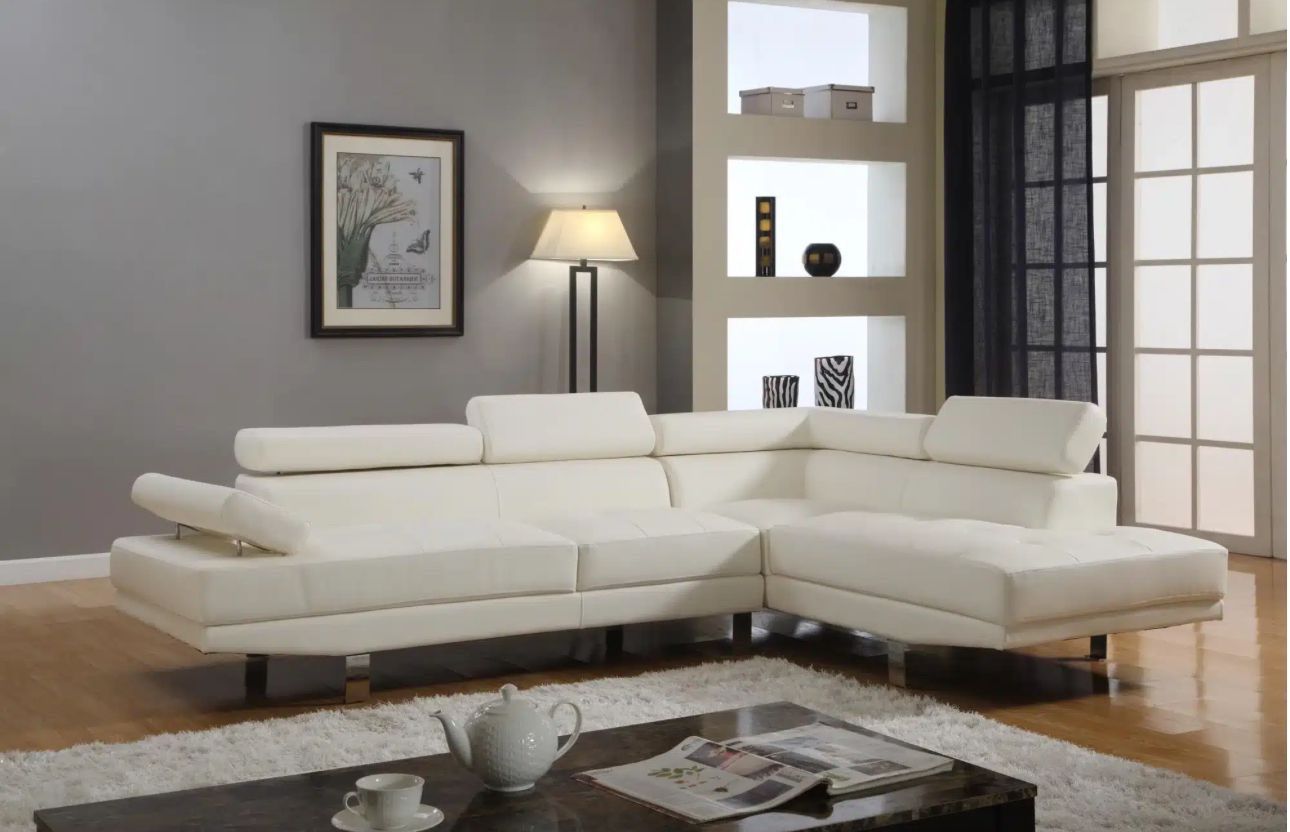 White Sectional