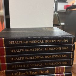Health Books/ Colliers Year Boos/science Horizons Books/ Colliers Dictionary 