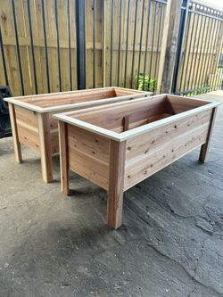 Raised Cedar Planters 